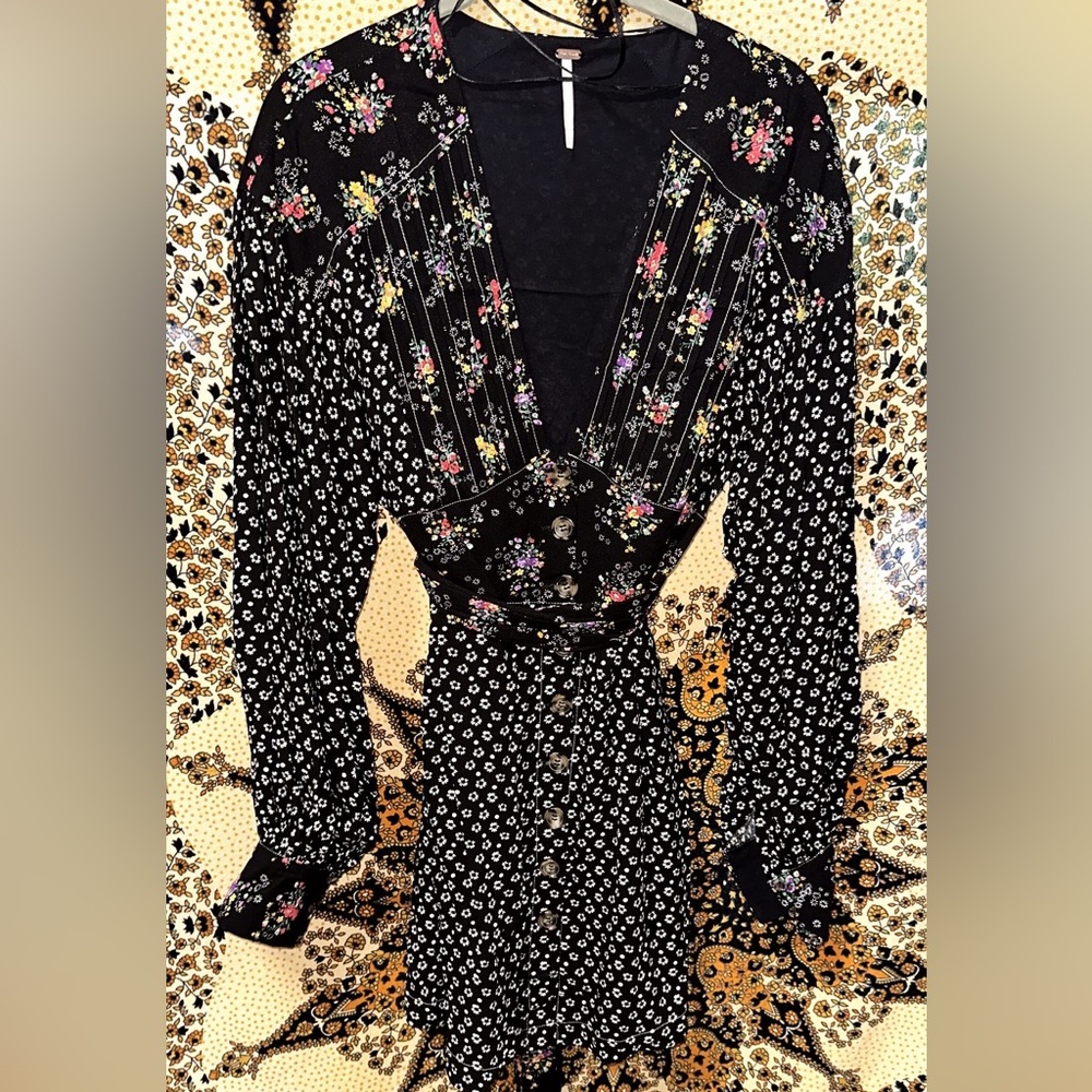Free People Boho Prairie Dress